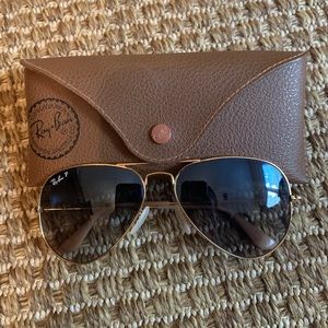 Ray Ban Aviator Blue Gradient Polarized